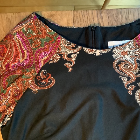 Joseph Ribkoff Paisley 3/4 Sleeve Sheath Dress 🇨🇦 Made - Picture 7 of 9